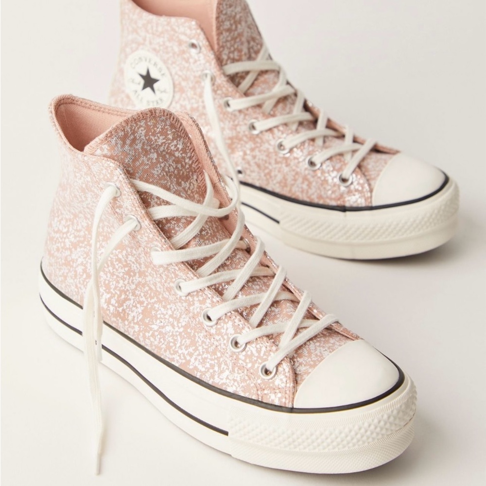 NWT Chuck Taylor Converse All Star Shinefetti platform sneakers Size 9.5